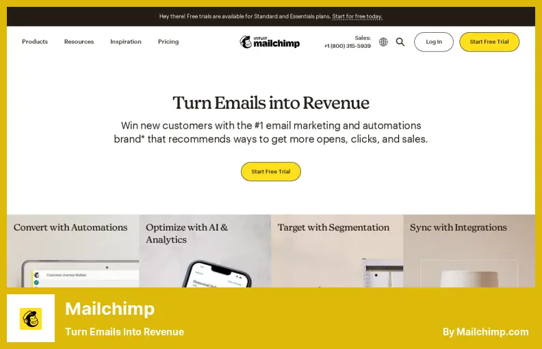 Mailchimp - Transformez les e-mails en revenus