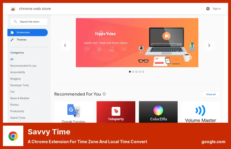 Savvy Time - Uma extensão do Chrome para conversão de fuso horário e hora local