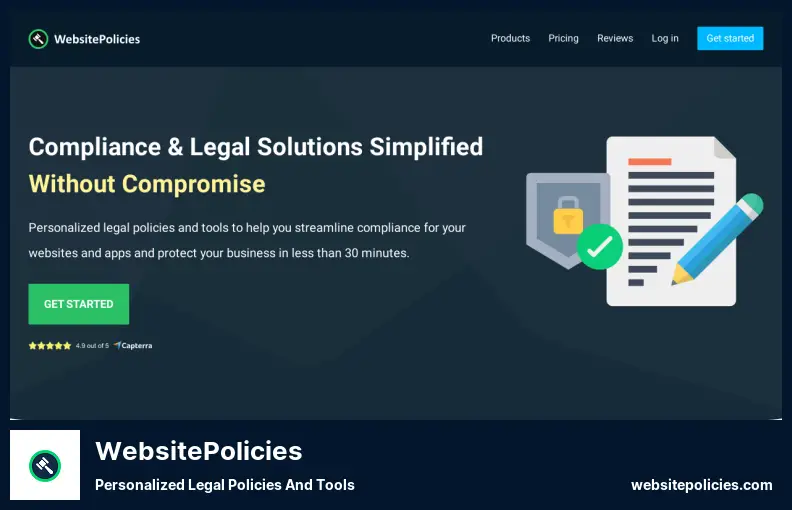 WebsitePolicies - Políticas y herramientas legales personalizadas