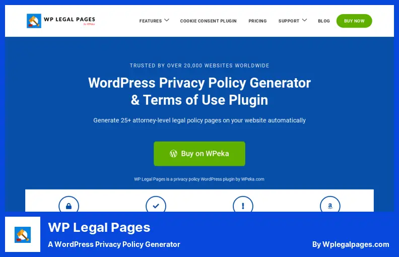 WP Legal Pages - WordPress プライバシー ポリシー ジェネレーター