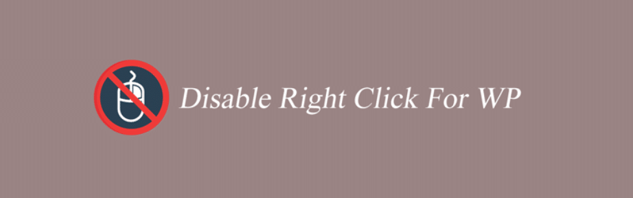 tangkapan layar dari Disable Right Click for WP plugin di WordPress Plugin Repository