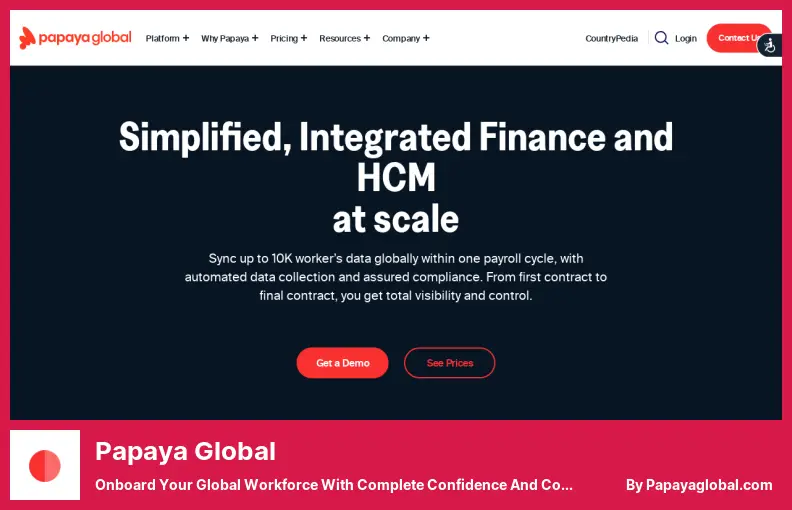 Papaya Global - Integre sua força de trabalho global com total confiança e controle