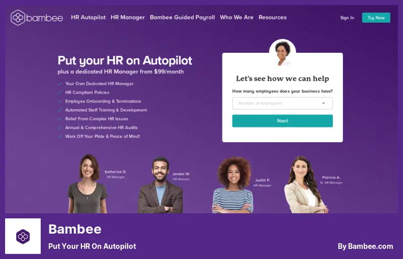 Bambee - Mettez vos RH en pilote automatique