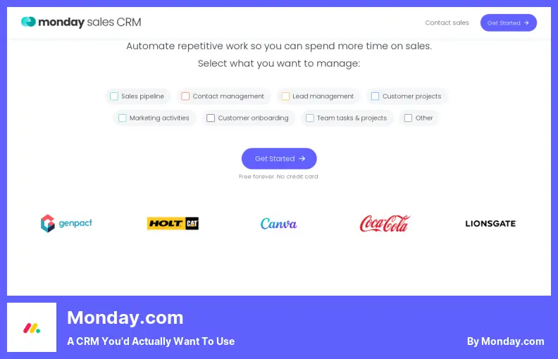 monday.com - 실제로 사용하고 싶은 CRM