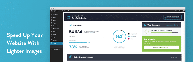 imagify zrzut ekranu optymalizacji obrazu