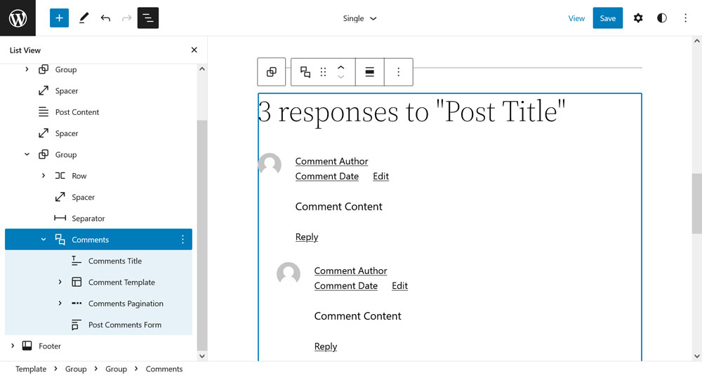 บล็อกความคิดเห็น wordpress