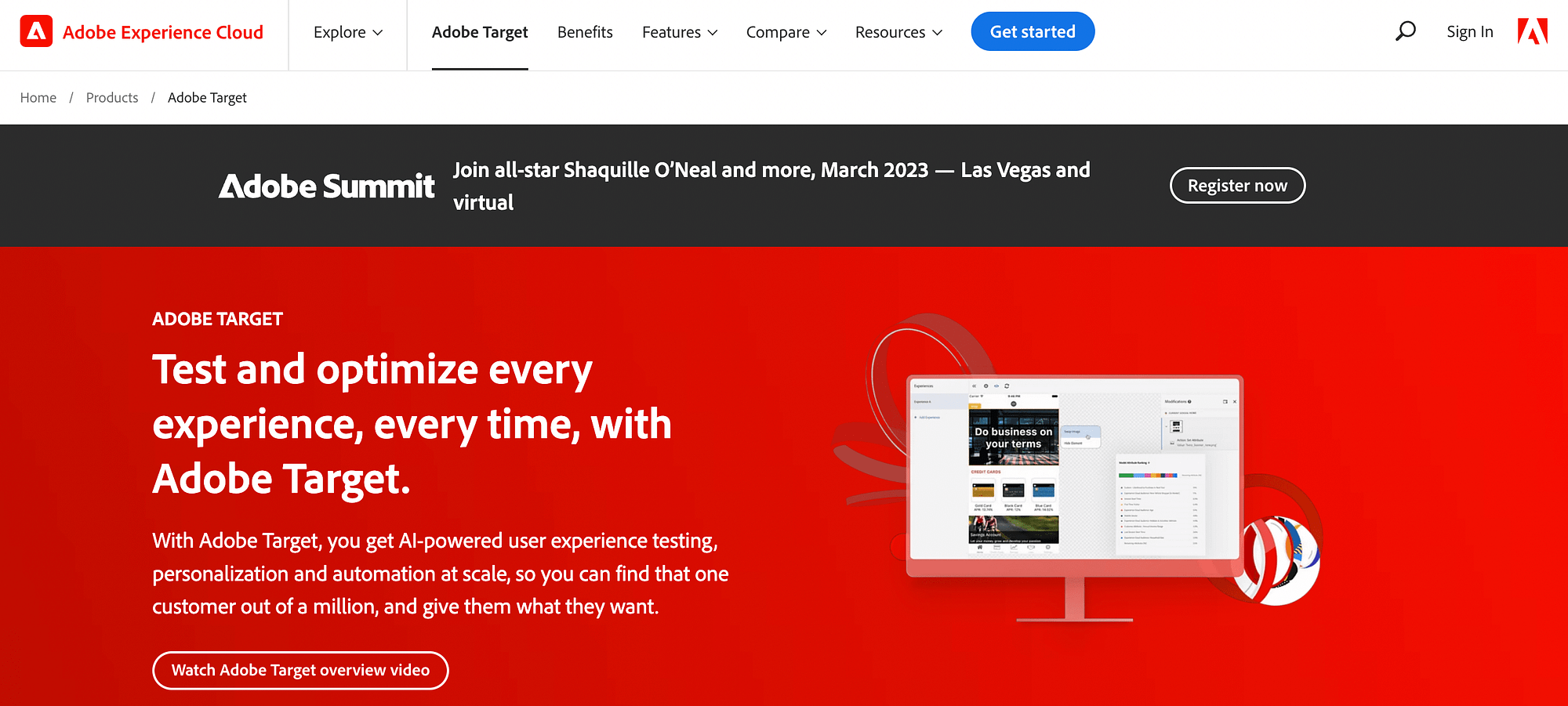 Google 최적화 대안: Adobe Target