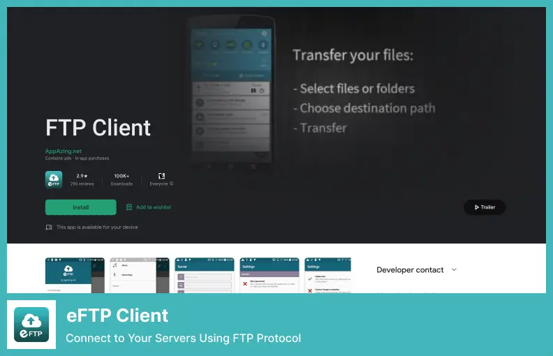 Easy FTP Client - FTP Protokolünü Kullanarak Sunucularınıza Bağlanın