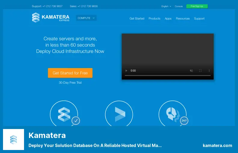 Kamatera - Terapkan Database Solusi Anda Pada Mesin Virtual Hosted yang Andal