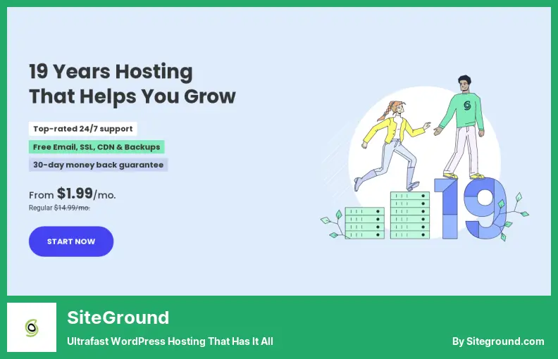 SiteGround - Hosting WordPress Ultracepat yang Memiliki Semuanya