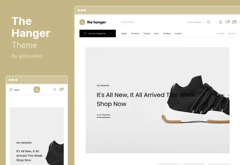 The Hanger Theme - WooCommerce 的电子商务 WordPress 主题