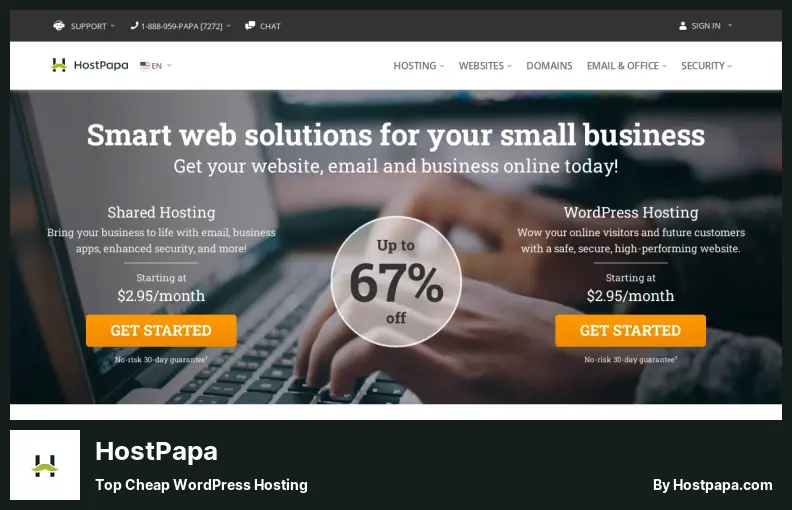 HostPapa - Top günstiges WordPress-Hosting