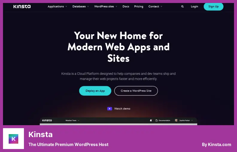 Kinsta - 终极高级 WordPress 主机