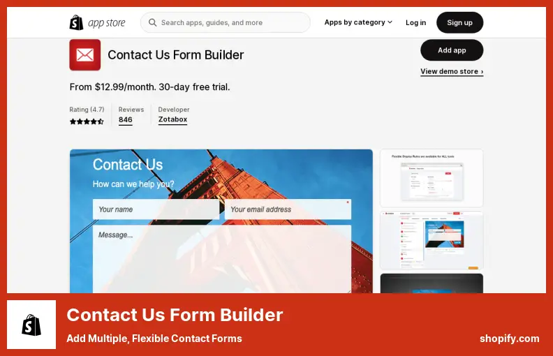 Свяжитесь с нами Form Builder - добавьте несколько гибких контактных форм