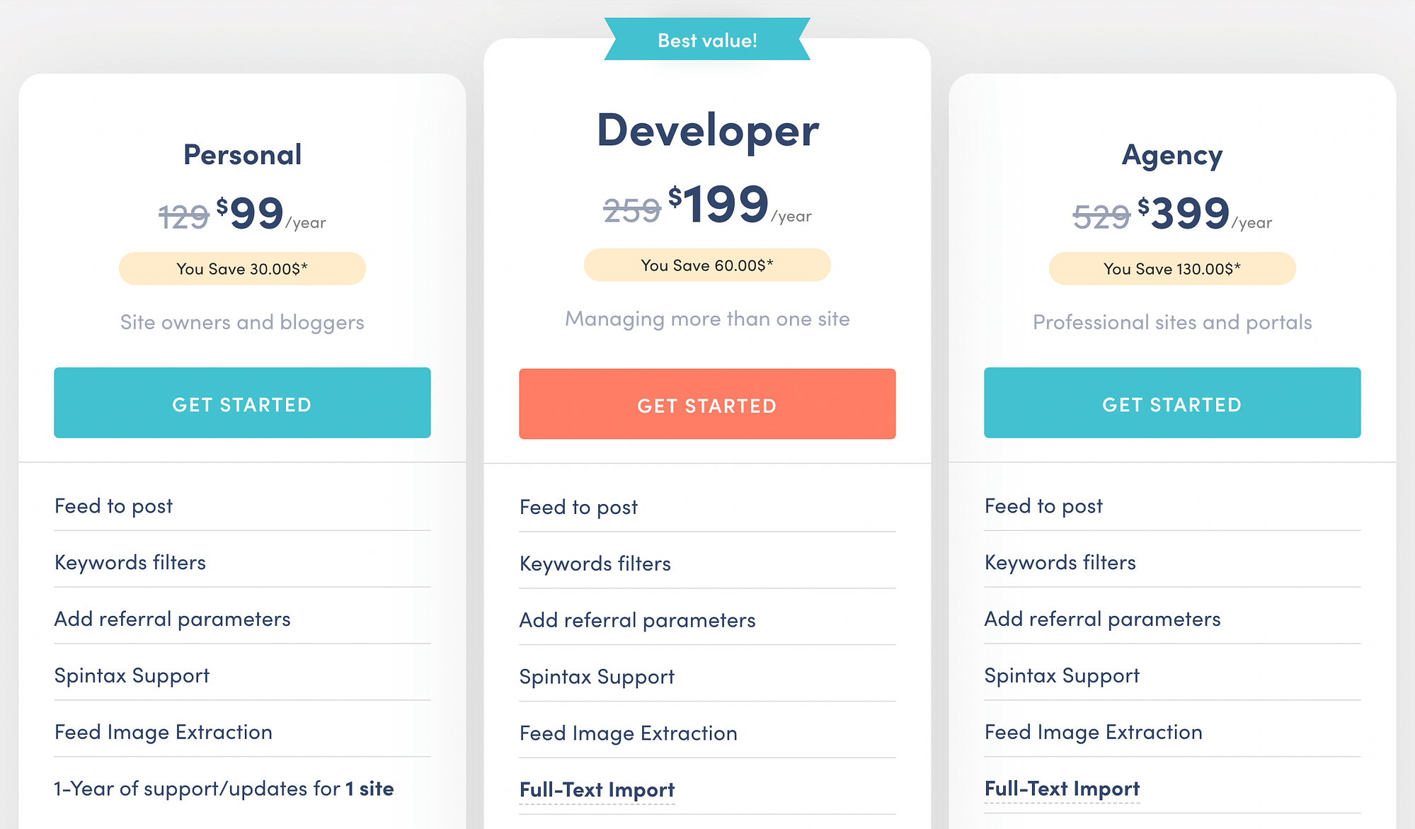 صفحة Feezy pricing