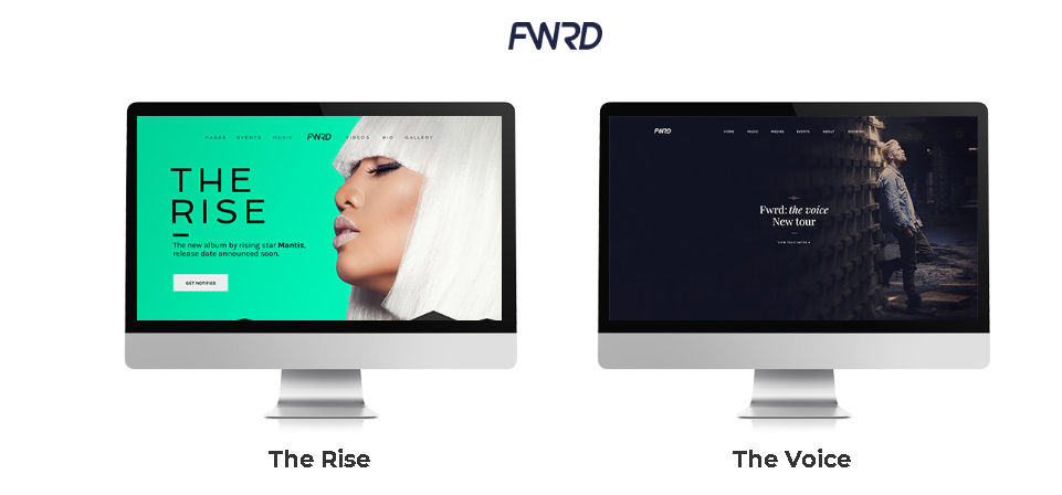 FWRD - thème du groupe de musiciens wordpress