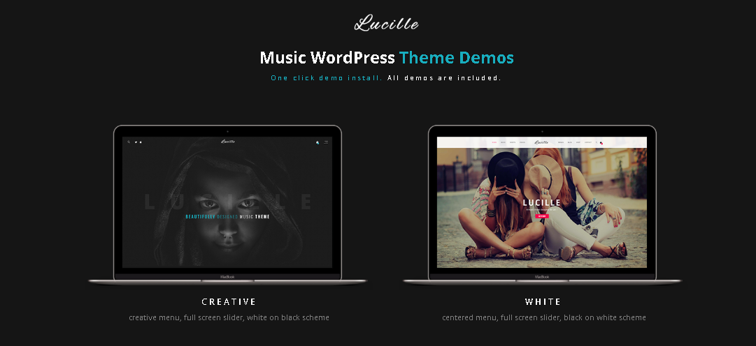 Lucille - motyw zespołu muzycznego wordpress