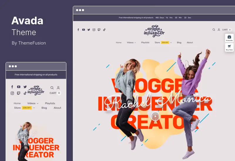 Tema Avada - Creator de site-uri web pentru tema WordPress și WooCommerce