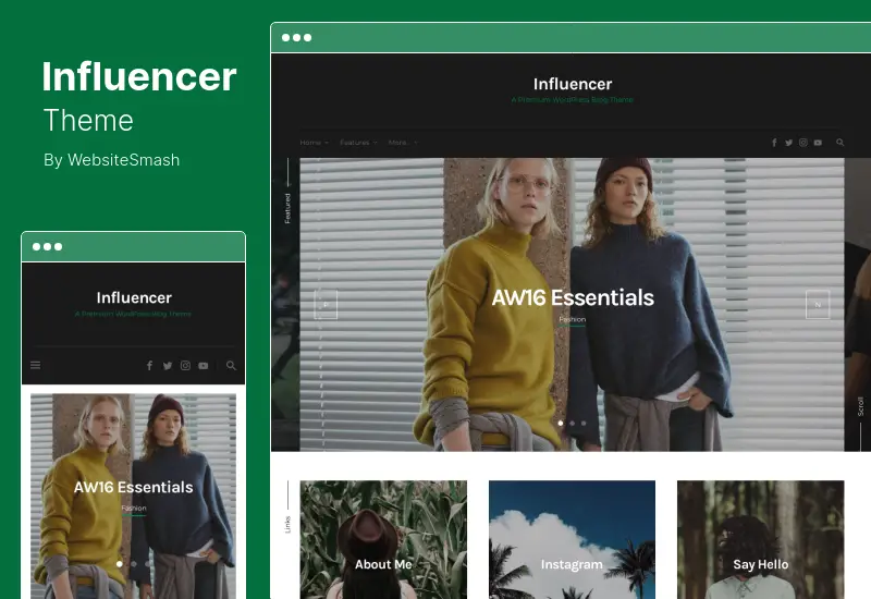 Tema Influencer - Tema de WordPress para revistas y blogs