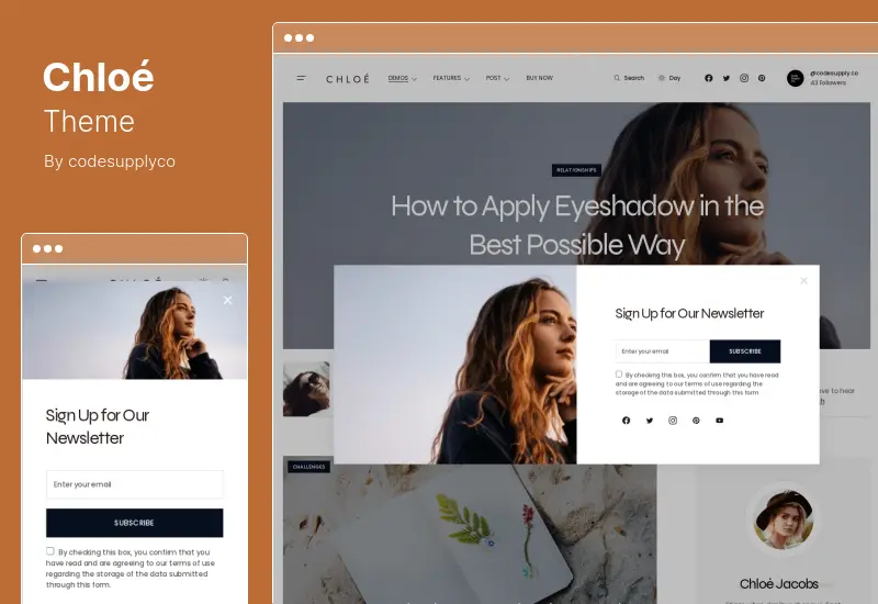 Chloe 主題 - 個人生活方式 WordPress 博客主題