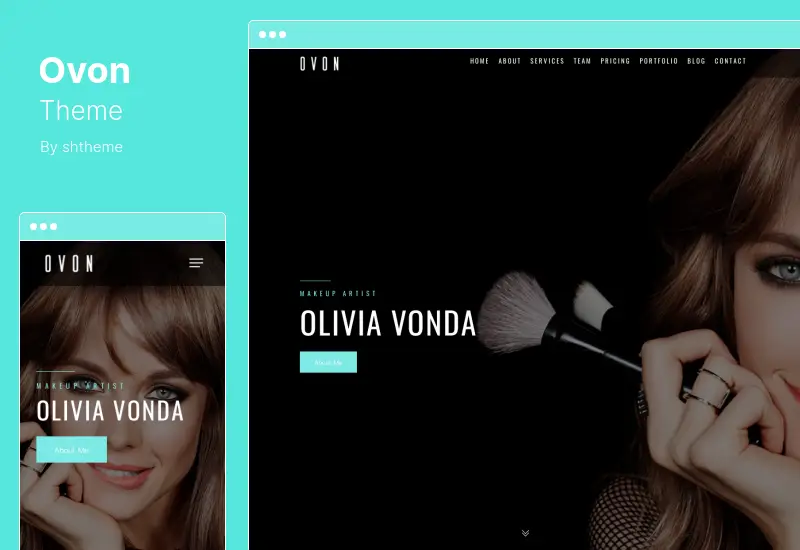 Ovon Theme - тема WordPress для визажиста