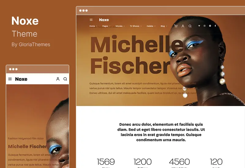 Noxe テーマ - 映画スタジオと映画製作者向けの WordPress テーマ