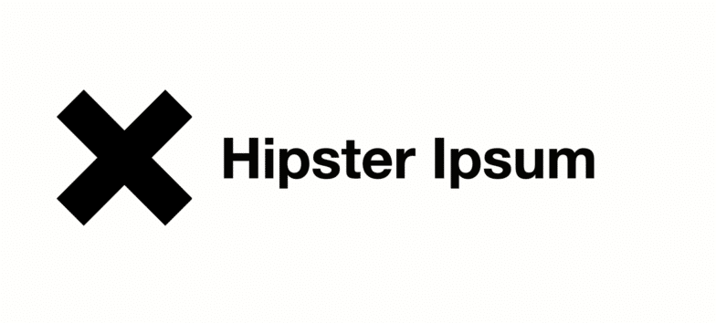 شعار Hipster Ipsum