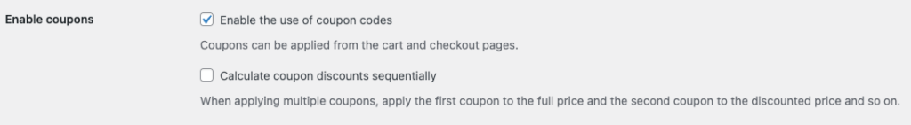 Cómo habilitar cupones en WooCommerce