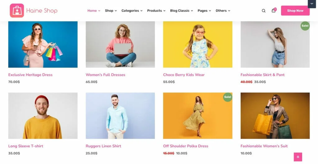 tema woocommerce para ofertas especiais de produtos fotografia