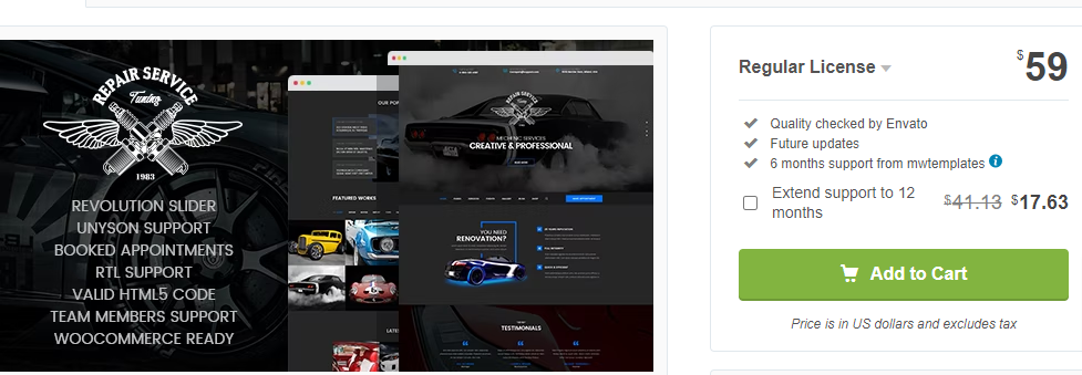 CarRepair-Temă wordpress dealer auto