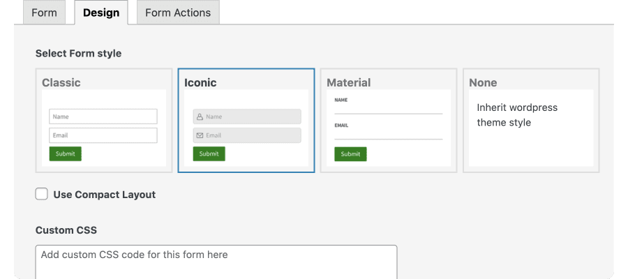 Icegram Collect hazır formları