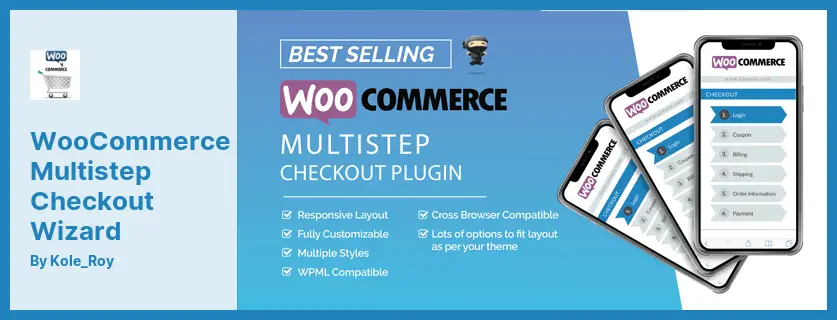 البرنامج المساعد WooCommerce Multistep Checkout Wizard - تبسيط وتجميل عملية الخروج لتحسين التحويلات