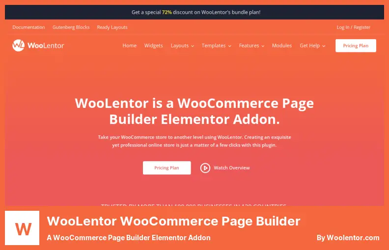 WooLentor WooCommerce 페이지 빌더 플러그인 - WooCommerce 페이지 빌더 요소 애드온