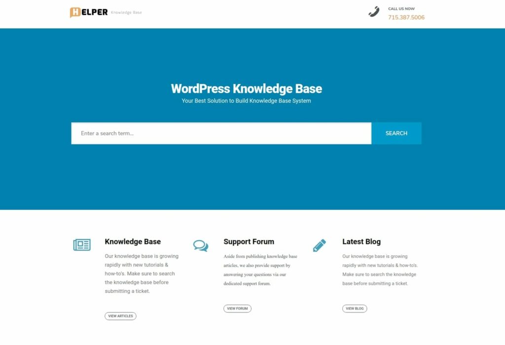 助手 WordPress 知識庫主題