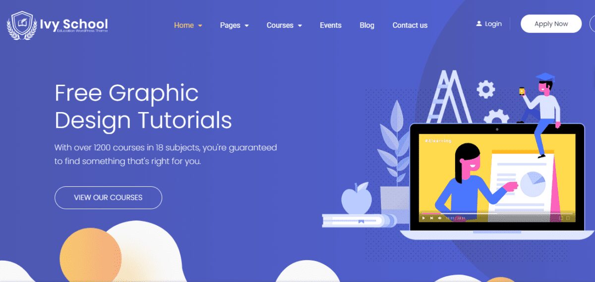 Ivy school WordPress Theme