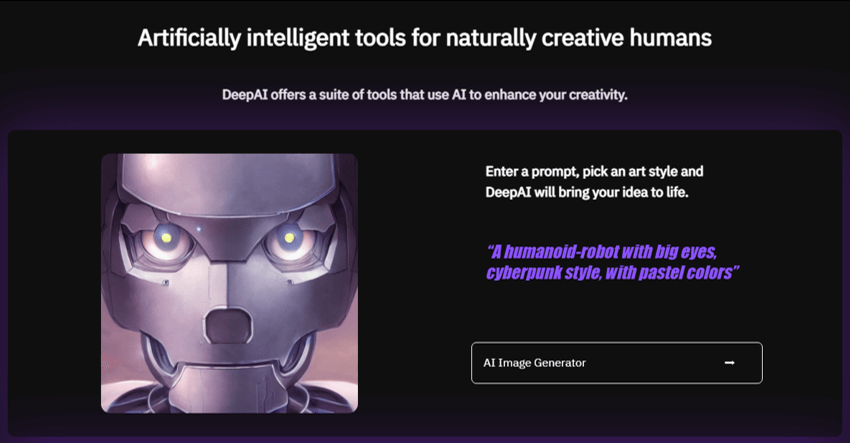 Deep AI Best Artificial Intelligence Image Generator