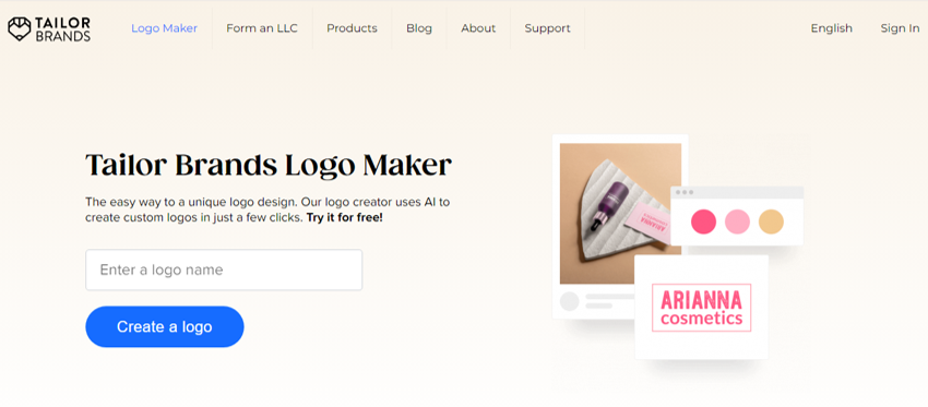 Tailor Brands Logo Maker