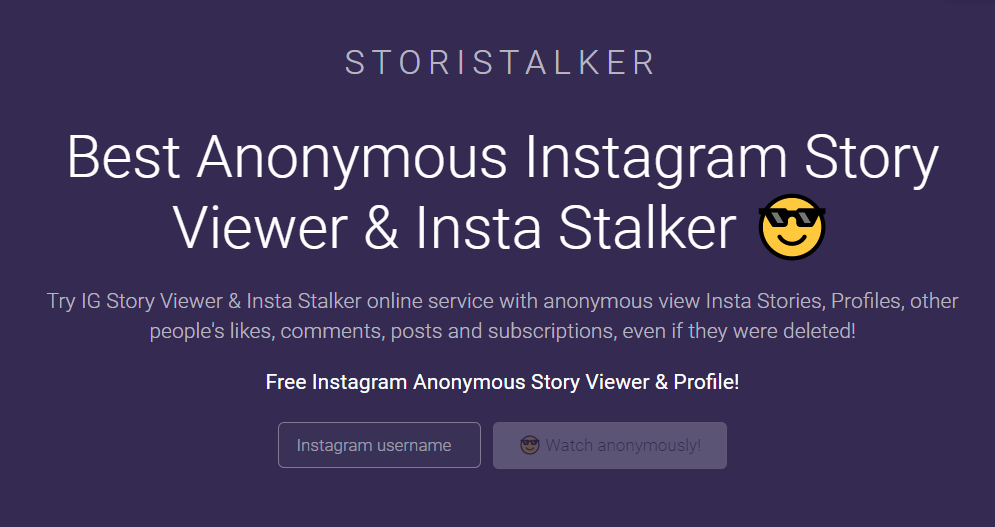 Storistalker 匿名 Instagram Story Viewer