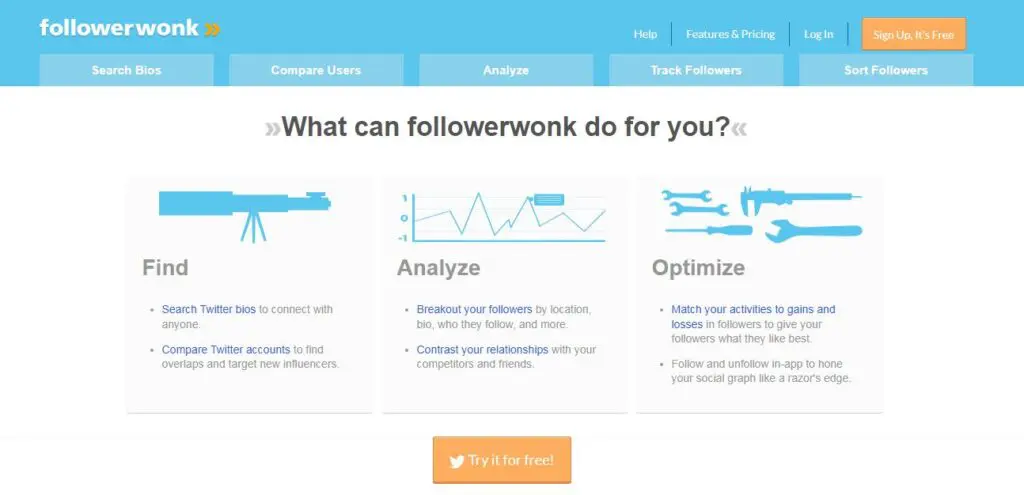 Followerwonk de ferramentas gratuitas para influenciadores