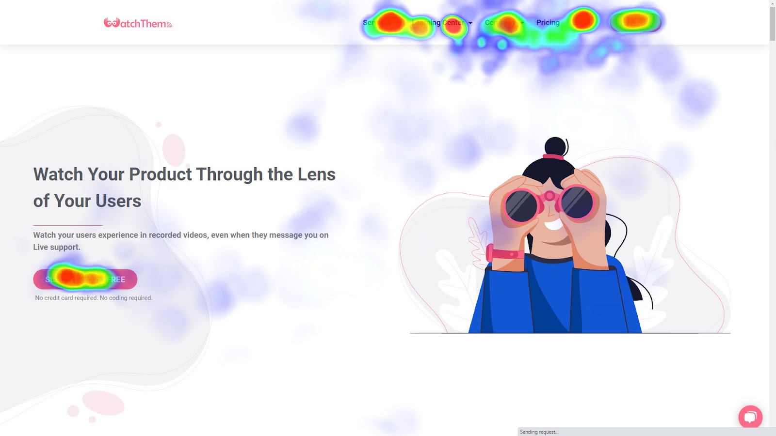 WatchThemLive's Heatmap