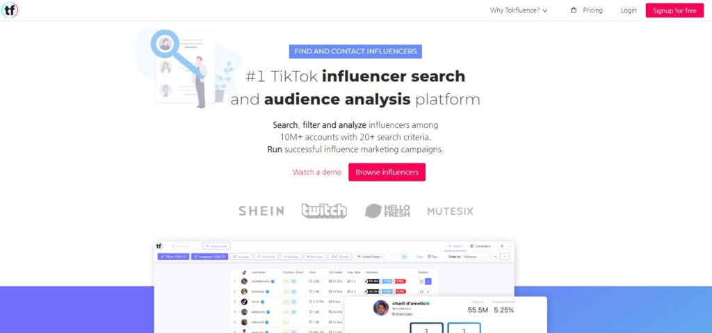 免費影響者營銷平台 Tokfluence