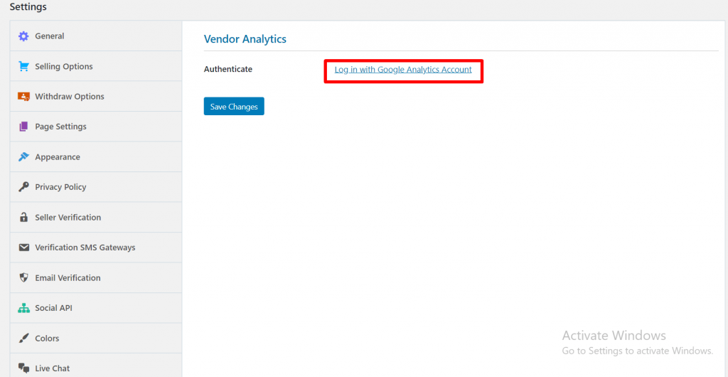 análisis de proveedor de inicio de sesión Descripción general de la configuración de Dokan