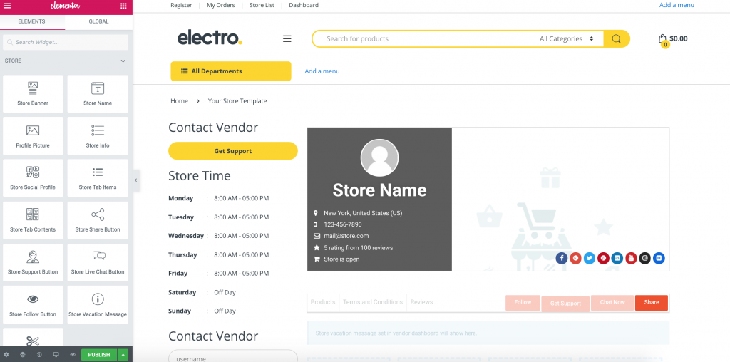 Cree un mercado en línea con Elementor