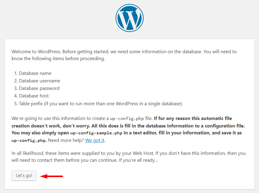 ฐานข้อมูล WordPress