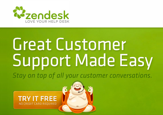 A Zendesk oferece um test-drive de 30 dias de seu serviço.