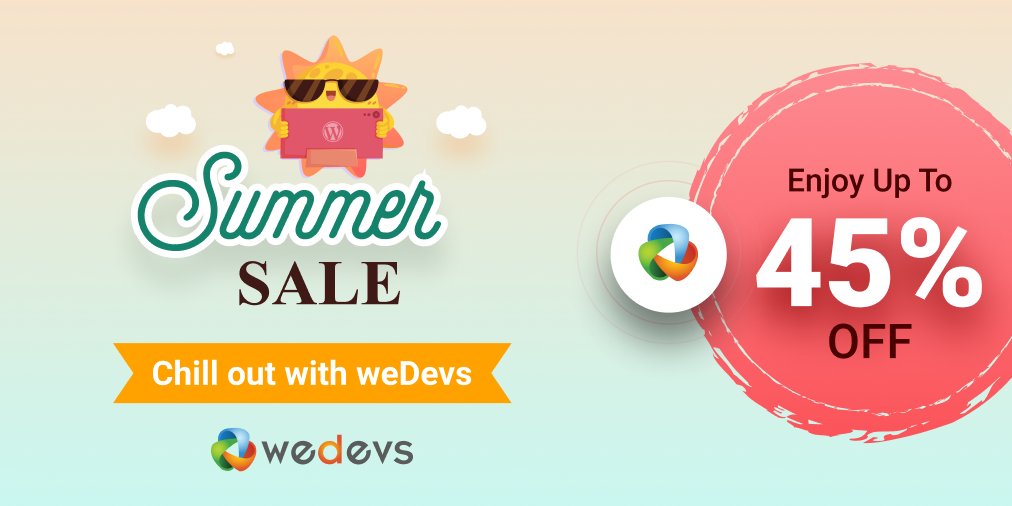 weDevs traz ofertas de verão emocionantes para seus usuários