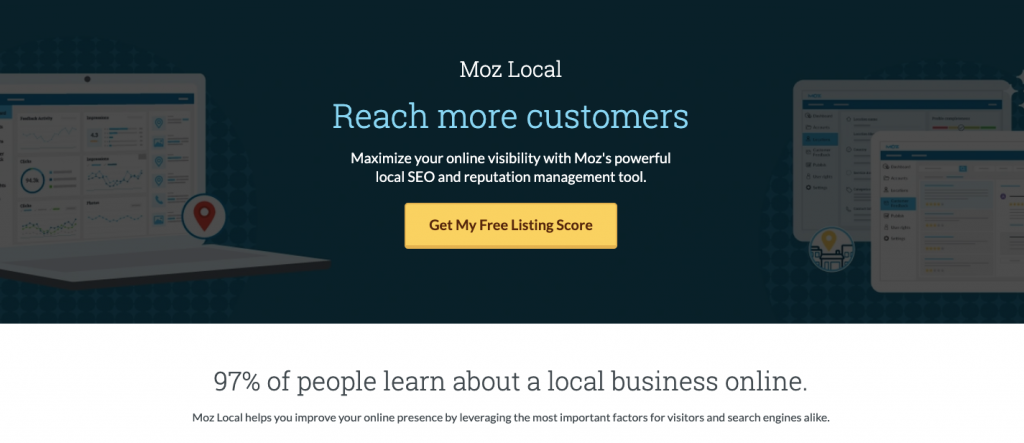 Moz Local- เครื่องมือ SEO ท้องถิ่น