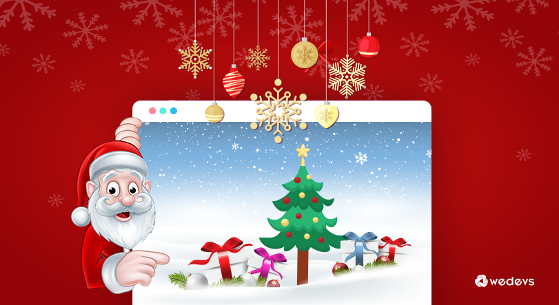 un'immagine sul Natale con Babbo Natale relativa al calendario di marketing di WooCommerce