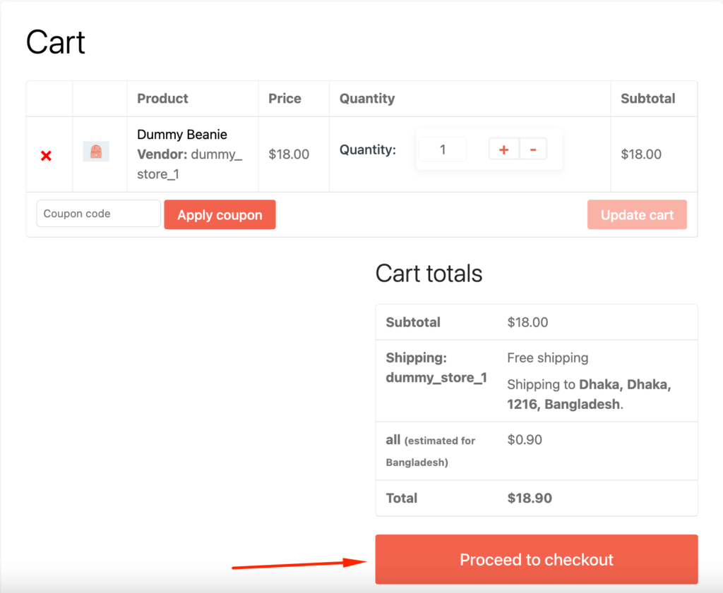 Continúe con el pago para completar su compra en la interfaz de WooCommerce