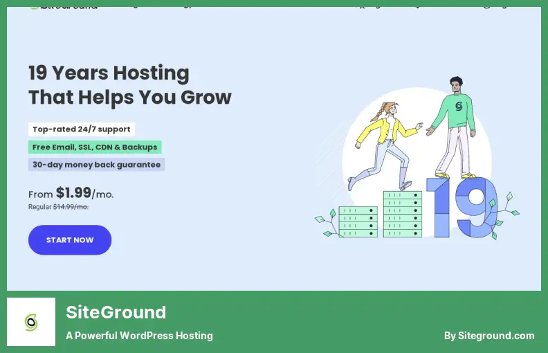 SiteGround - Hosting WordPress yang Kuat